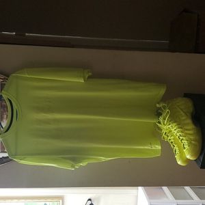 Men Volt Volt Black  Foam Posites & Matching Nike Shirt Set